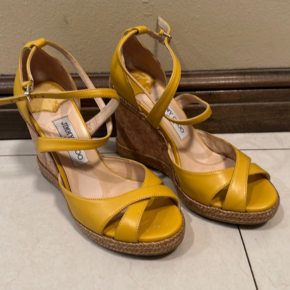 Jimmy choo cork wedge